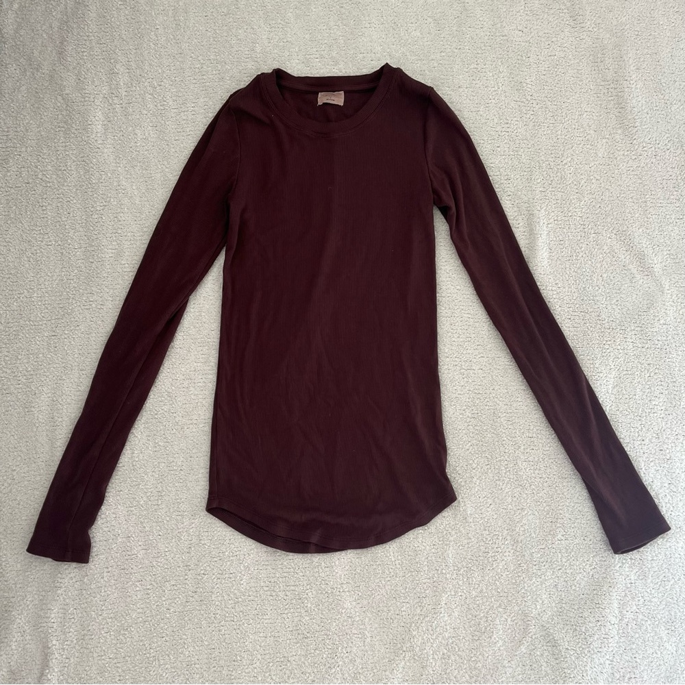 Wilfred Go To Longsleeve GD Rich Mocha Brown